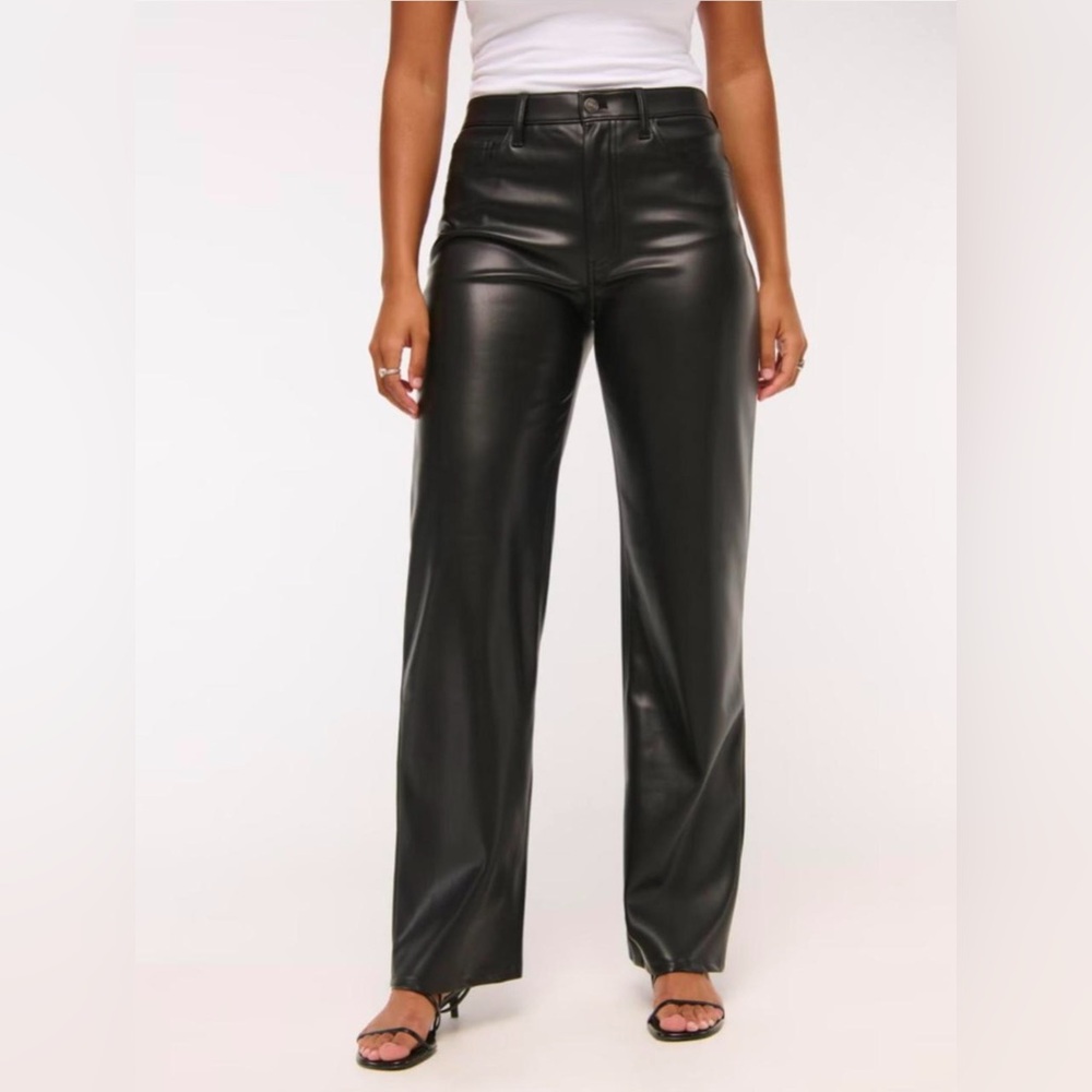 Abercrombie & Fitch vegan leather pants
The '90s Straight Ultra High Rise